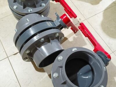 Van bướm uPVC tay gạt