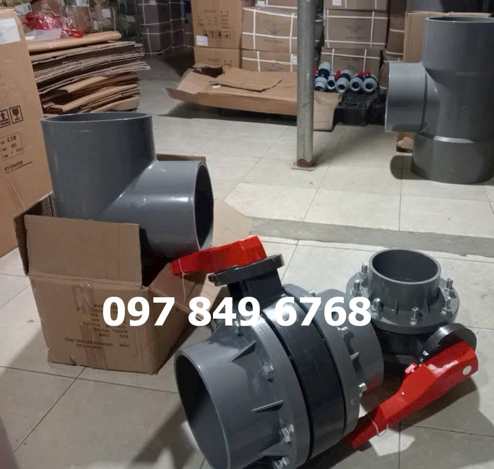 van-bướm-lắp-bích-đủ-bộ van-bướm-pvc
