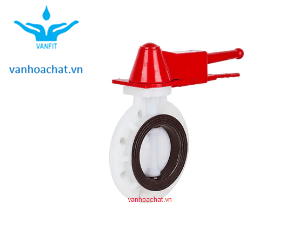 van bướm pvdf Van Bướm PVDF Tay Quay DN40 (phi 50)