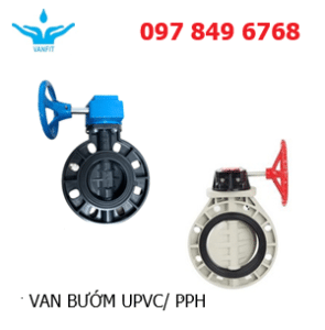 Van bướm nhựa pph, upvc
