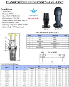 Rọ hút nhựa PVC- mặt bích
