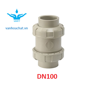 Van 1 chiều nhựa rắc co DN100
