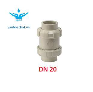 Van 1 chiều rắc co đôi DN20