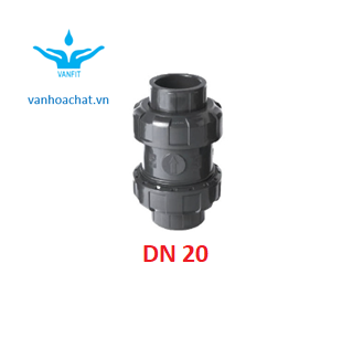 Van 1 chiều rắc co đôi DN20