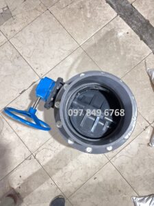 Van bướm nhựa tay quay uPVC, PVC