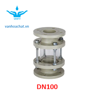 kính quan sát dòng chảy dn100