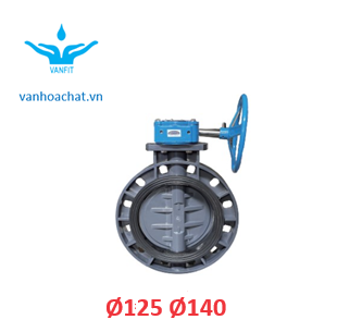 van bướm uPVC phi 125
