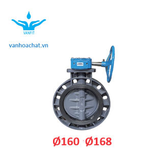 van bướm uPVC phi 160