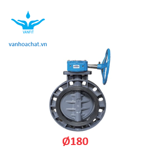van bướm uPVC phi 180
