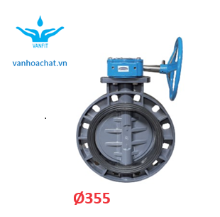 van bướm uPVC phi 355