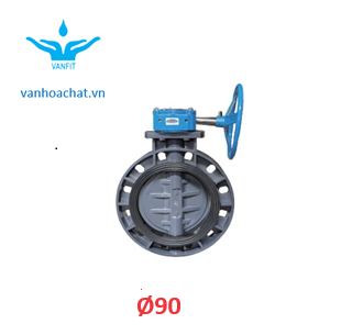 van bướm uPVC phi 90