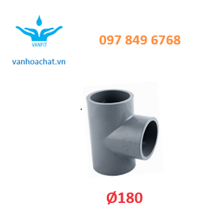 Tê đều PVC 180