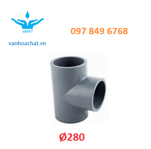 Tê đều PVC 280