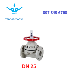 Van màng nhựa pph DN25