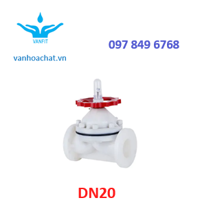 Van màng nhựa pvdf DN20