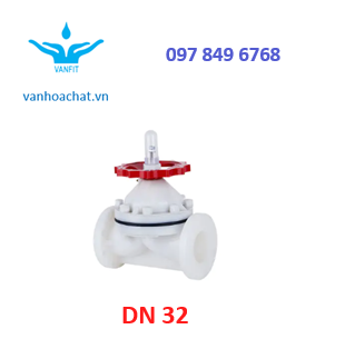 Van màng nhựa pvdf DN32