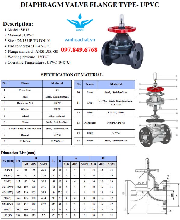 Van Màng Nhựa Rắc Co (Diaphragm Valve socket) UPVC Mua ở Đâu?
