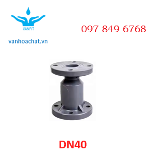 Van 1 chiều mặt bích 40
