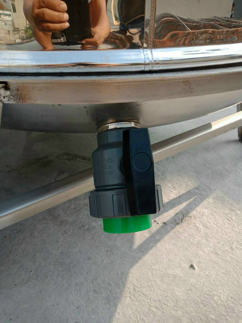 Van Bồn Inox, lắp ống PPR 50, PVC 49 (VF15)