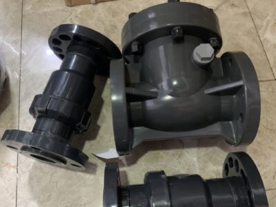 Van 1 Chiều Lá Lật Mặt Bích UPVC