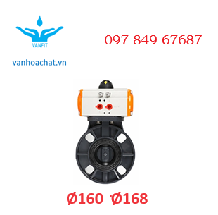 Van bướm nhựa phi 160 - Copy
