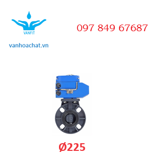 Van bướm nhựa phi 225
