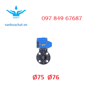 Van bướm nhựa phi 75