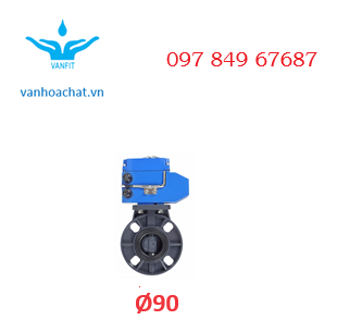 Van bướm nhựa phi 90
