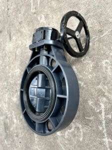 Van bướm nhựa tay quay upvc