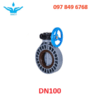 Van bướm tay quay CPVC DN100