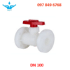 Van bi nhựa mặt bích PVDF DN100