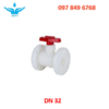 Van bi nhựa mặt bích PVDF DN32