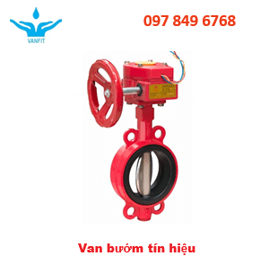 Van bướm gang Tín hiệu Van bướm gang Tín hiệu