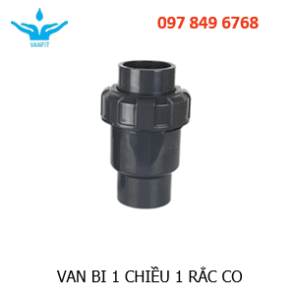van một chiều nhựa 1 rắc co uPVC