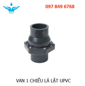 van 1 chiều lá lật uPVC