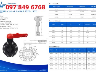 van bướm uPVC