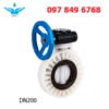 Van Bướm PVDF Tay Quay DN200 phi 200