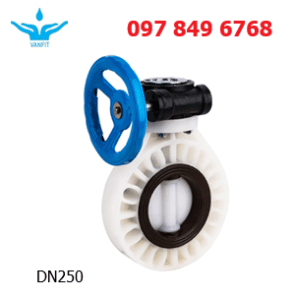 Van Bướm PVDF Tay Quay DN250 phi 250