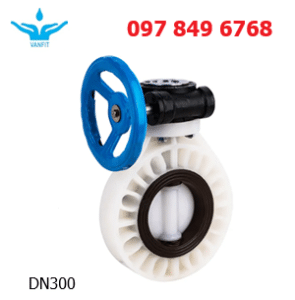 Van Bướm PVDF Tay Quay DN300 phi 315
