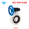 Van Bướm PVDF Tay Quay DN100 phi 110