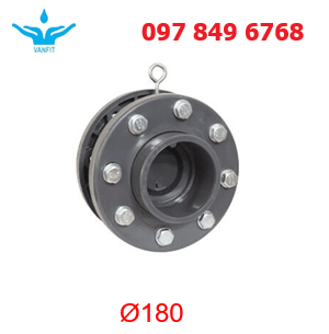 Van_một_chiều_mặt_bích-180 Van Một Chiều Cánh Bướm PVC 180