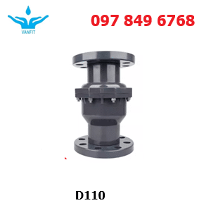 van_một_chiều_upvc_lá_lật_mặt_bích_D110 Van Một Chiều PVC Kết Nối Mặt Bích D110