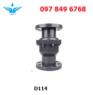 van_một_chiều_upvc_lá_lật_mặt_bích_D114 Van Một Chiều PVC Kết Nối Mặt Bích D114