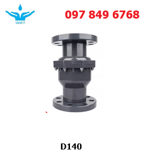 van_một_chiều_upvc_lá_lật_mặt_bích_D140 Van Một Chiều PVC Kết Nối Mặt Bích D140