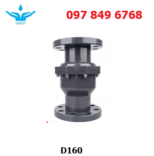 van_một_chiều_upvc_lá_lật_mặt_bích_D160 Van Một Chiều PVC Kết Nối Mặt Bích D160