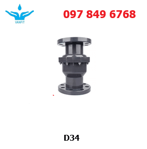 van_một_chiều_upvc_lá_lật_mặt_bích_D34 Van Một Chiều PVC Kết Nối Mặt Bích D34