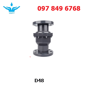 van_một_chiều_upvc_lá_lật_mặt_bích_D48 Van Một Chiều PVC Kết Nối Mặt Bích D48
