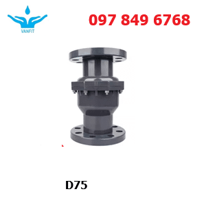 van_một_chiều_upvc_lá_lật_mặt_bích_D75 Van Một Chiều PVC Kết Nối Mặt Bích D75